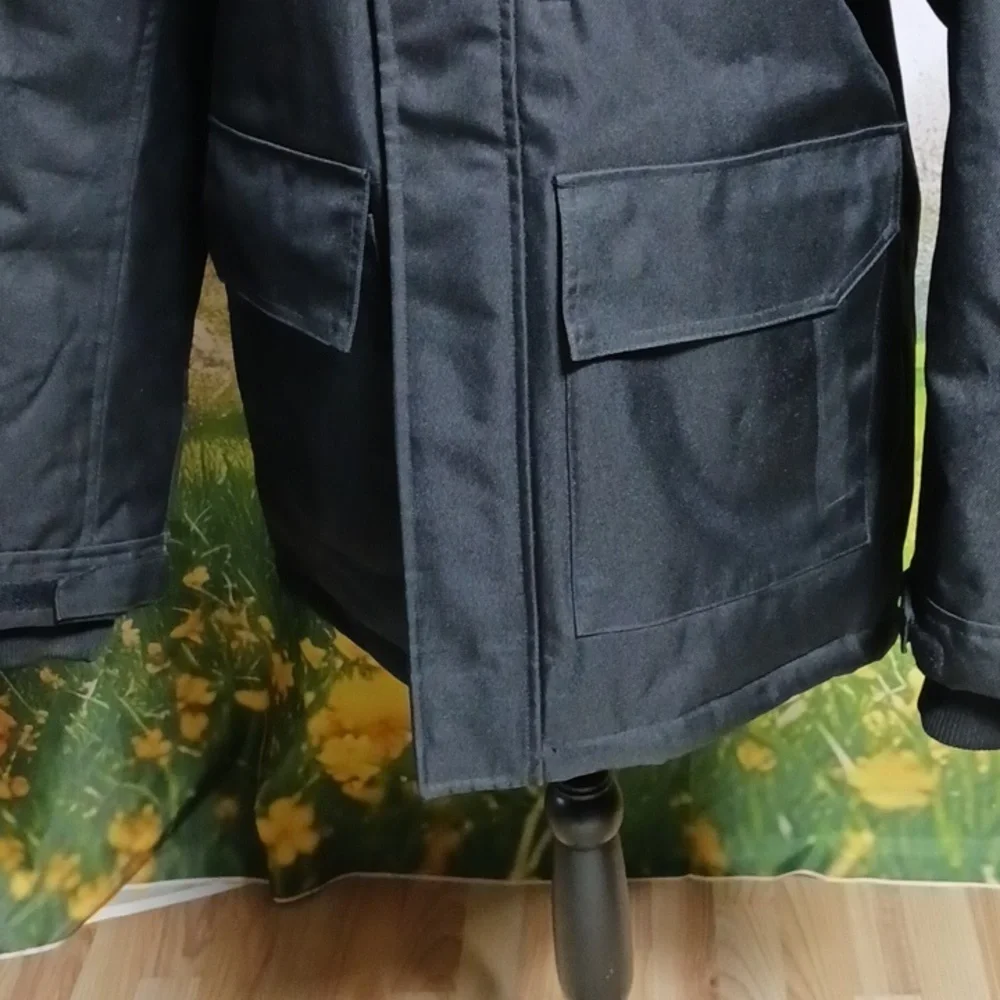 Swiss tech S (34-36) black men's Parka jacket, like new